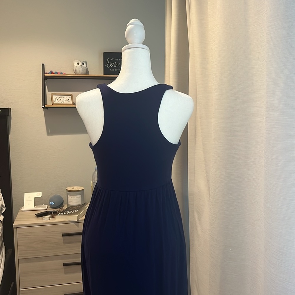 Navy blue maxi dress - Picture 6 of 7